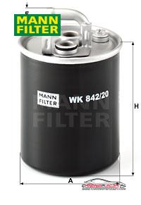 Achat de MANN-FILTER WK 842/20 Filtre à carburant pas chères