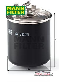 Achat de MANN-FILTER WK 842/23 x Filtre à carburant pas chères