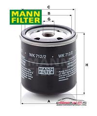 Achat de MANN-FILTER WK 712/2 Filtre à carburant pas chères