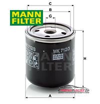 Achat de MANN-FILTER WK 712/3 Filtre à carburant pas chères