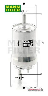 Achat de MANN-FILTER WK 59 x Filtre à carburant pas chères