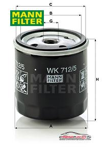 Achat de MANN-FILTER WK 712/5 Filtre à carburant pas chères