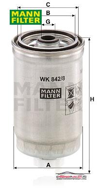 Achat de MANN-FILTER WK 842/8 Filtre à carburant pas chères