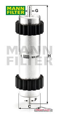 Achat de MANN-FILTER WK 6008 Filtre à carburant pas chères