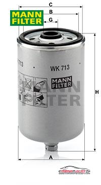 Achat de MANN-FILTER WK 713 Filtre à carburant pas chères