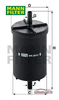 Achat de MANN-FILTER WK 6012 Filtre à carburant pas chères