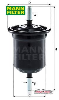 Achat de MANN-FILTER WK 6013 Filtre à carburant pas chères