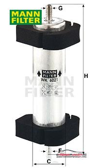 Achat de MANN-FILTER WK 6021 Filtre à carburant pas chères