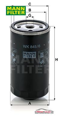 Achat de MANN-FILTER WK 845/6 Filtre à carburant pas chères