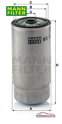 Achat de MANN-FILTER WK 845/7 Filtre à carburant pas chères