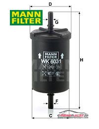 Achat de MANN-FILTER WK 6031 Filtre à carburant pas chères