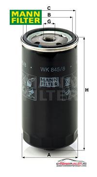 Achat de MANN-FILTER WK 845/8 Filtre à carburant pas chères