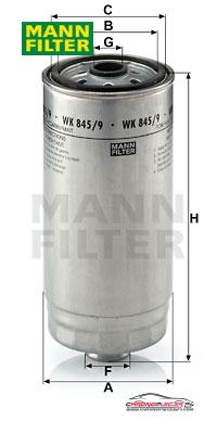 Achat de MANN-FILTER WK 845/9 Filtre à carburant pas chères