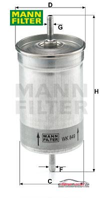 Achat de MANN-FILTER WK 849 Filtre à carburant pas chères