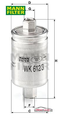 Achat de MANN-FILTER WK 612/3 Filtre à carburant pas chères