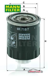 Achat de MANN-FILTER WK 718/7 Filtre à carburant pas chères