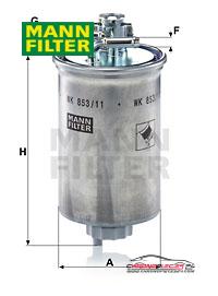 Achat de MANN-FILTER WK 853/11 Filtre à carburant pas chères