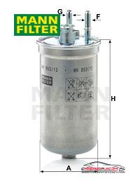 Achat de MANN-FILTER WK 853/13 Filtre à carburant pas chères