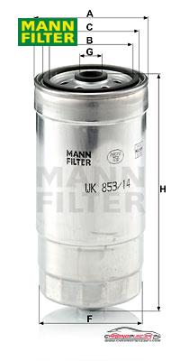 Achat de MANN-FILTER WK 853/14 Filtre à carburant pas chères