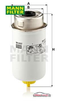 Achat de MANN-FILTER WK 8157 Filtre à carburant pas chères