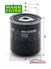 Achat de MANN-FILTER WK 815/80 Filtre à carburant pas chères