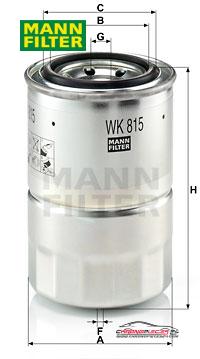 Achat de MANN-FILTER WK 815 x Filtre à carburant pas chères