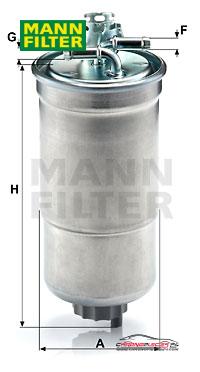 Achat de MANN-FILTER WK 853/3 x Filtre à carburant pas chères
