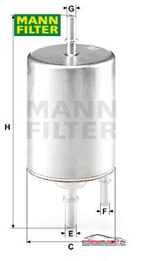 Achat de MANN-FILTER WK 720/4 Filtre à carburant pas chères