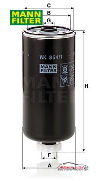 Achat de MANN-FILTER WK 854/1 Filtre à carburant pas chères