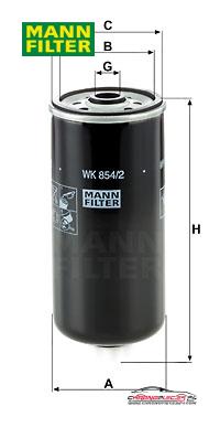 Achat de MANN-FILTER WK 854/2 Filtre à carburant pas chères