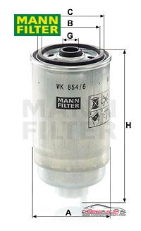 Achat de MANN-FILTER WK 854/6 Filtre à carburant pas chères