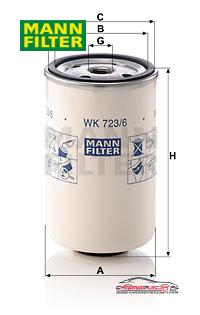 Achat de MANN-FILTER WK 723/6 Filtre à carburant pas chères