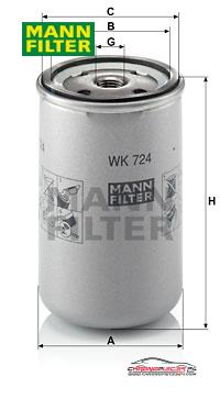 Achat de MANN-FILTER WK 724 Filtre à carburant pas chères