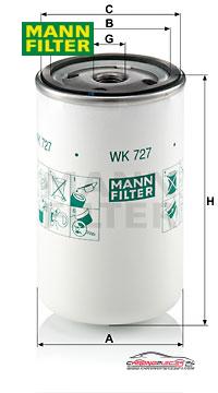 Achat de MANN-FILTER WK 727 Filtre à carburant pas chères