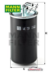 Achat de MANN-FILTER WK 728 Filtre à carburant pas chères