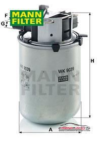 Achat de MANN-FILTER WK 9039 Filtre à carburant pas chères