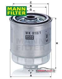 Achat de MANN-FILTER WK 818/1 Filtre à carburant pas chères