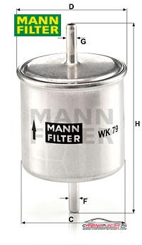 Achat de MANN-FILTER WK 79 Filtre à carburant pas chères