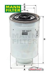 Achat de MANN-FILTER WK 940/11 x Filtre à carburant pas chères