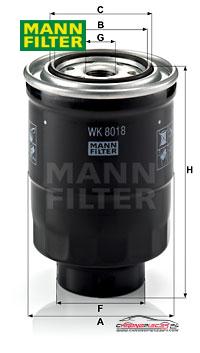 Achat de MANN-FILTER WK 8018 x Filtre à carburant pas chères