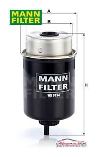 Achat de MANN-FILTER WK 8194 Filtre à carburant pas chères