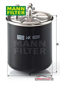 Achat de MANN-FILTER WK 820/1 Filtre à carburant pas chères