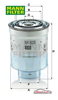 Achat de MANN-FILTER WK 8028 z Filtre à carburant pas chères