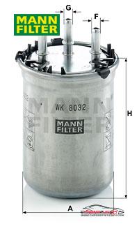 Achat de MANN-FILTER WK 8032 Filtre à carburant pas chères