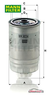 Achat de MANN-FILTER WK 8034 Filtre à carburant pas chères