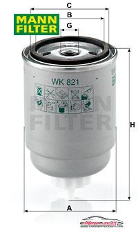 Achat de MANN-FILTER WK 821 Filtre à carburant pas chères