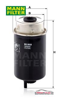 Achat de MANN-FILTER WK 8038 Filtre à carburant pas chères