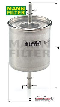 Achat de MANN-FILTER WK 822/2 Filtre à carburant pas chères