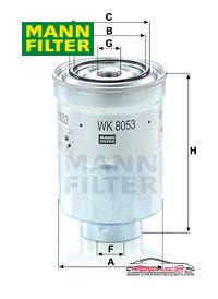 Achat de MANN-FILTER WK 8053 z Filtre à carburant pas chères