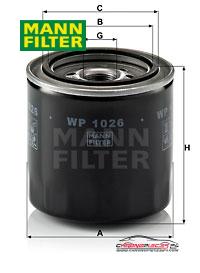 Achat de MANN-FILTER WP 1026 Filtre à huile pas chères